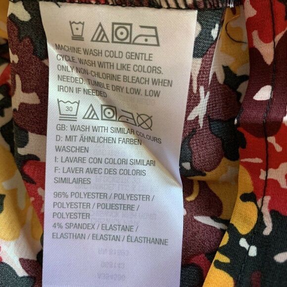 Womens Top Shirt Medium Du Jour Floral Ruffle - Picture 7 of 9